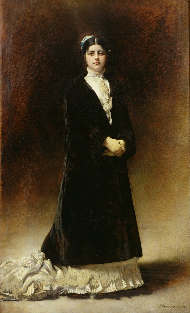 Emanuella Pignatelli的肖像，伯爵夫人Potocka，1880年 作者 莱昂·约瑟夫·弗洛伦汀·波纳特
