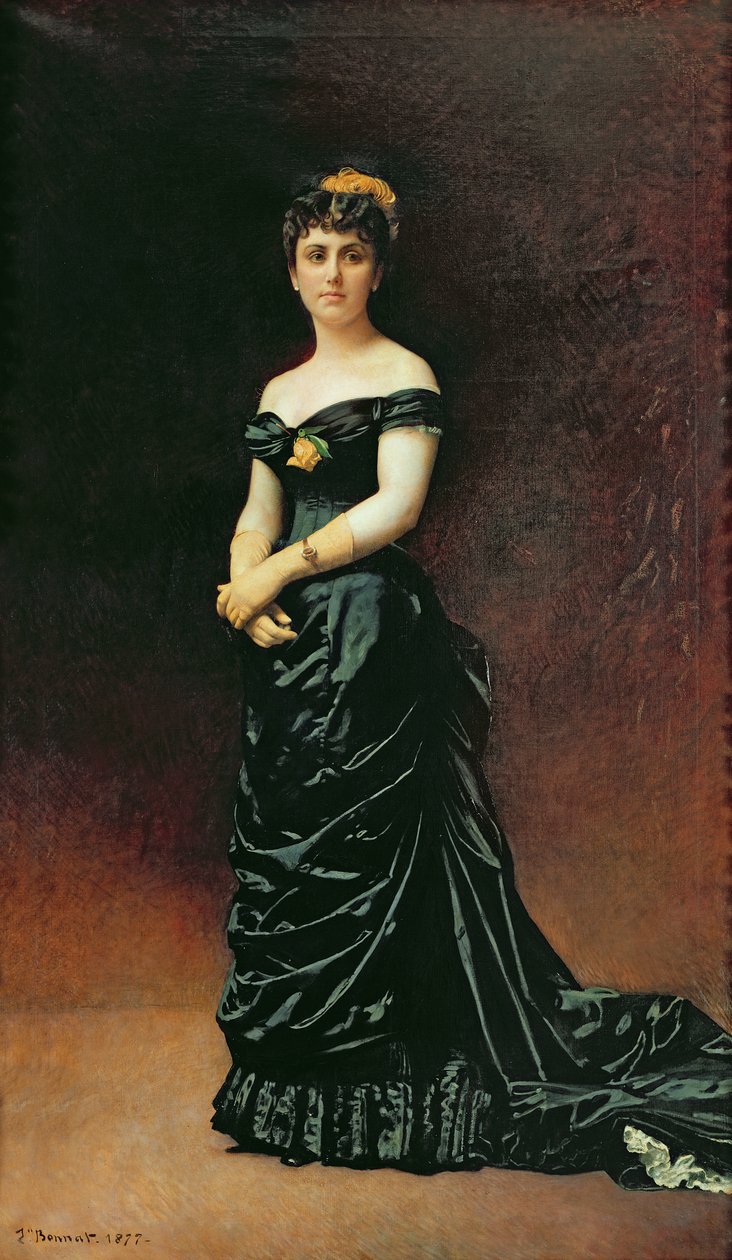 1877年Bishoffsheim夫人的肖像 作者 莱昂·约瑟夫·弗洛伦汀·波纳特