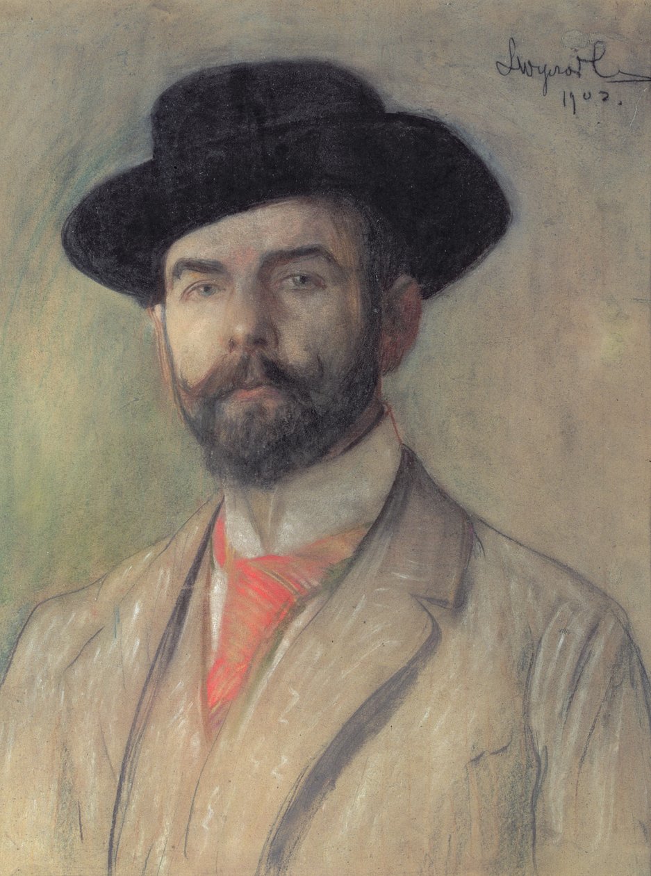 Jerzy Warchalowski（1873-1939）的肖像，1902年（船上粉彩） 作者 莱昂·维佐科夫斯基
