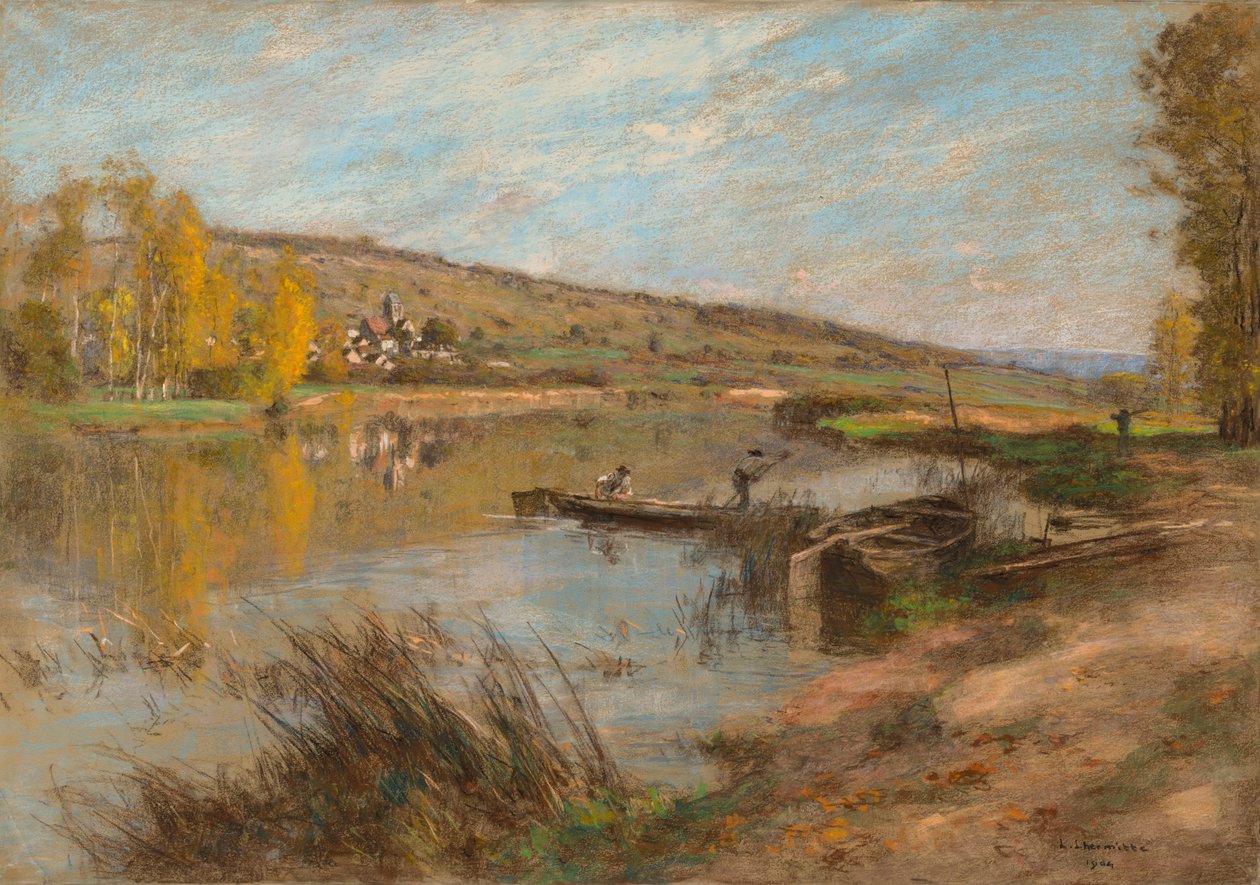 Quai au Sable，沙特韦斯，1904年。 作者 莱昂·奥古斯丁·莱米特