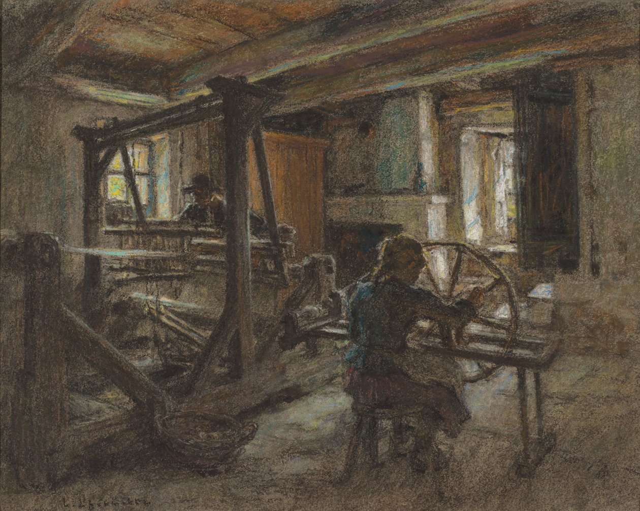 纺织工的小屋 作者 莱昂·奥古斯丁·莱米特