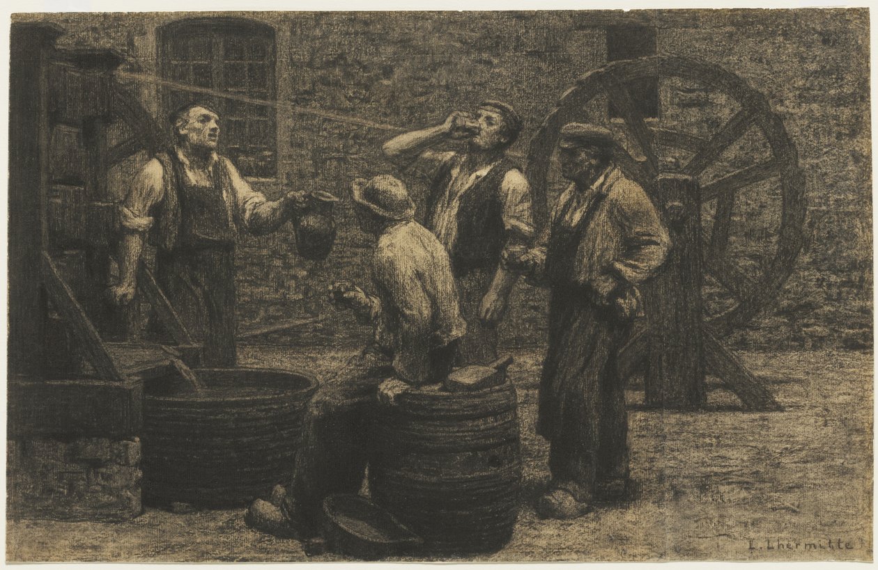 葡萄酒出版社，约1872年 作者 莱昂·奥古斯丁·莱米特