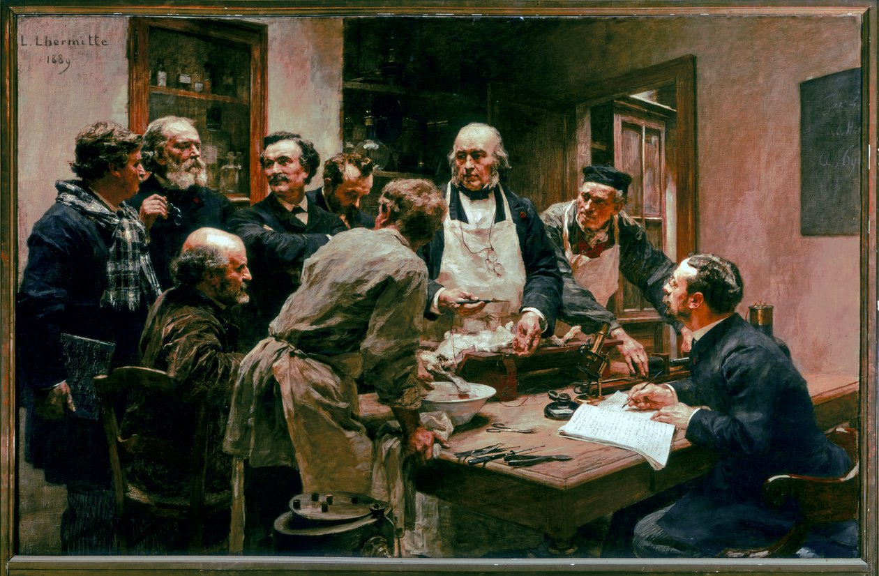 Une Lecon De Claude Bernard（布面油画） 作者 