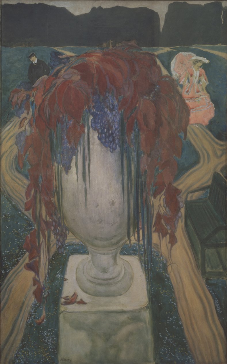 秋天的花瓶，1906年 作者 莱昂·巴克斯特