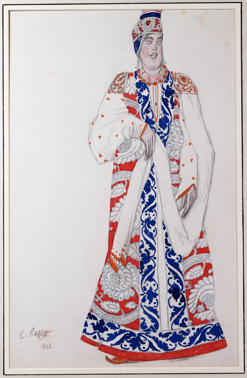 “莫斯科”服装设计，1922年 作者 莱昂·巴克斯特