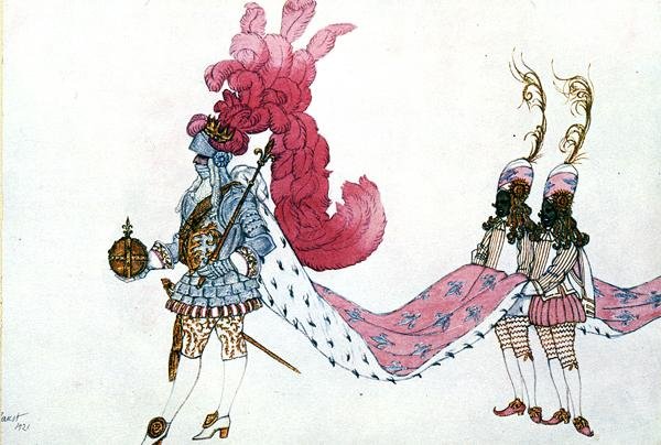 睡美人》中 "国王与他的书页 "的服装设计 作者 莱昂·巴克斯特