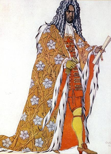 睡美人》中 "司仪 "的服装设计 作者 莱昂·巴克斯特