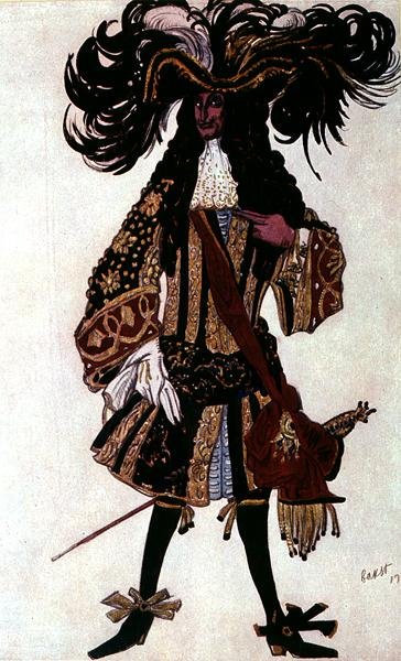 睡美人》中 "邻家王子 "的服装设计 作者 莱昂·巴克斯特