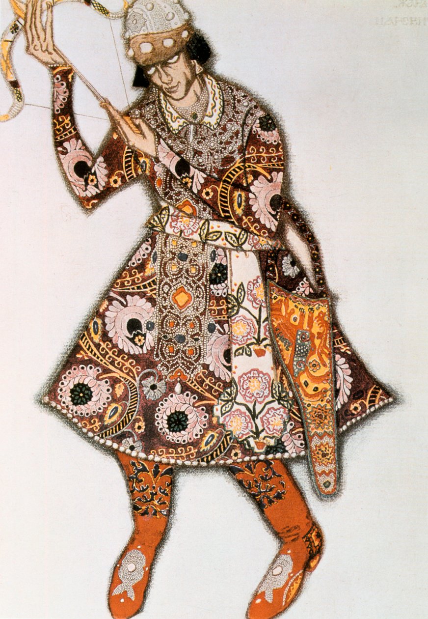 伊格·斯特拉文斯基（Igor Stravinsky）的芭蕾舞服装设计，1913年 作者 莱昂·巴克斯特
