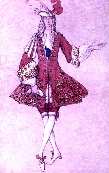 睡美人》中的公主之页的服装设计 作者 莱昂·巴克斯特