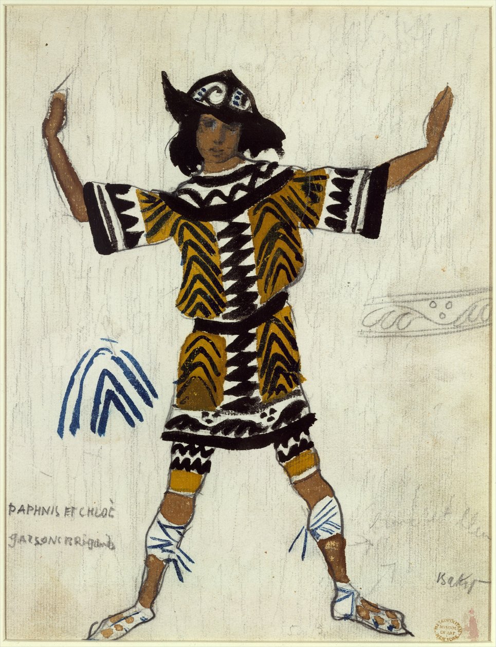M. Ravel的《 Daphnis etChloé》芭蕾舞服装设计，1912年 作者 莱昂·巴克斯特