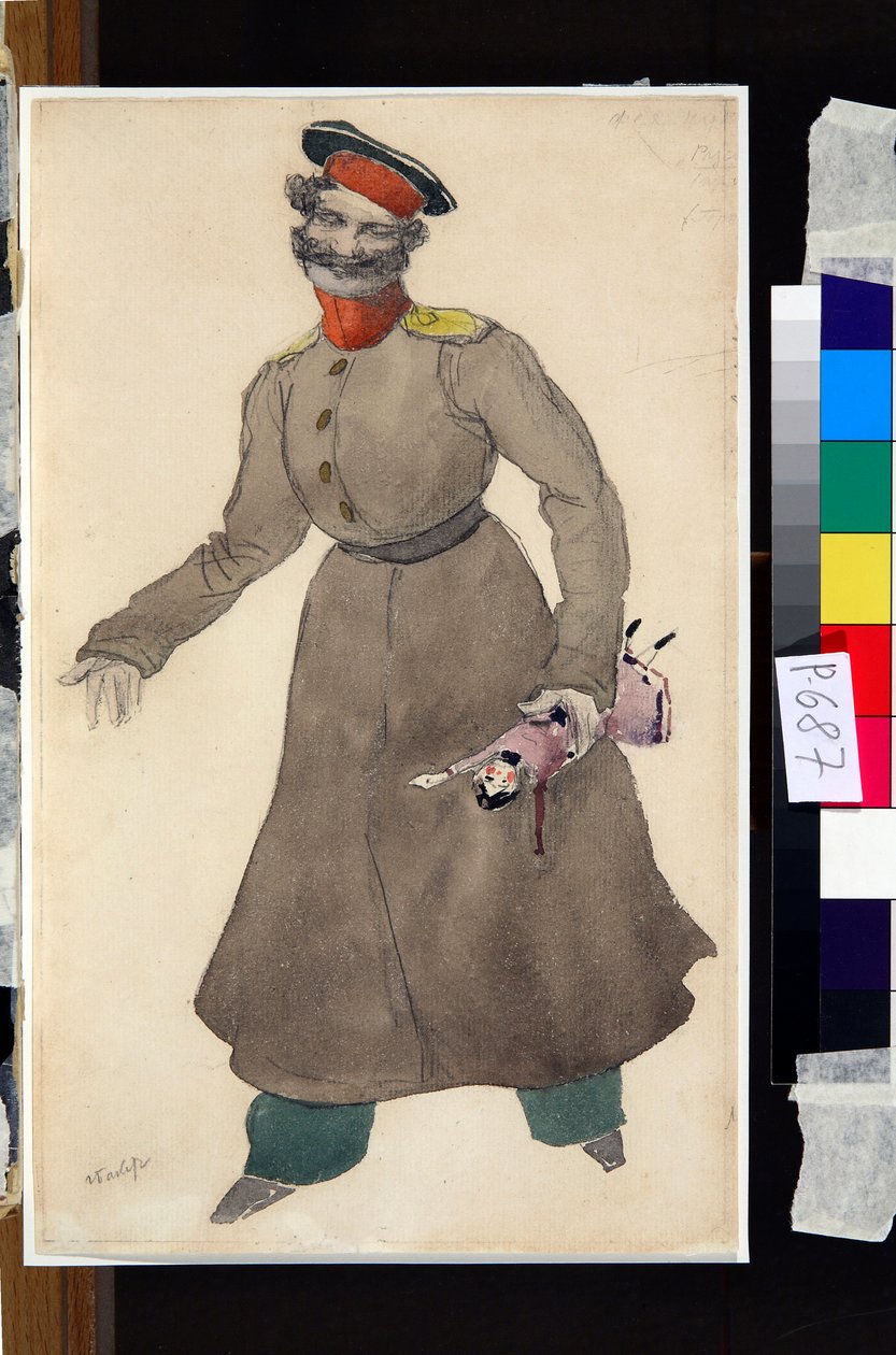 Costume design for the ballet The Fairy Doll by J. Bayer 作者 莱昂·巴克斯特