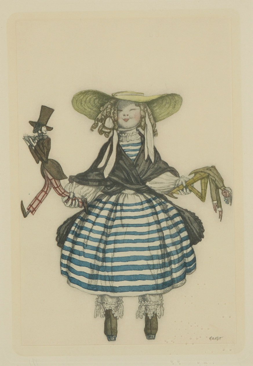 芭蕾舞服装设计，J。Bayer的童话娃娃，1903年 作者 莱昂·巴克斯特
