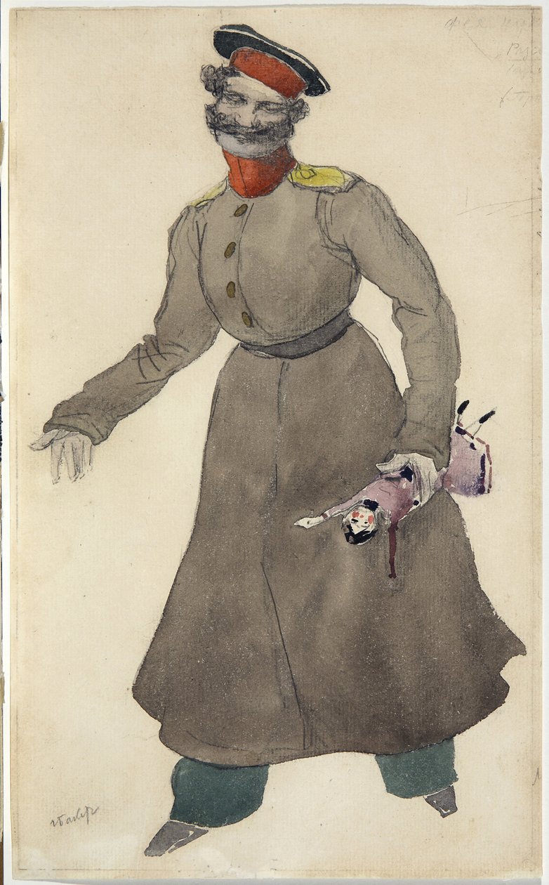 芭蕾舞服装设计，J。Bayer的童话娃娃，1903年 作者 莱昂·巴克斯特