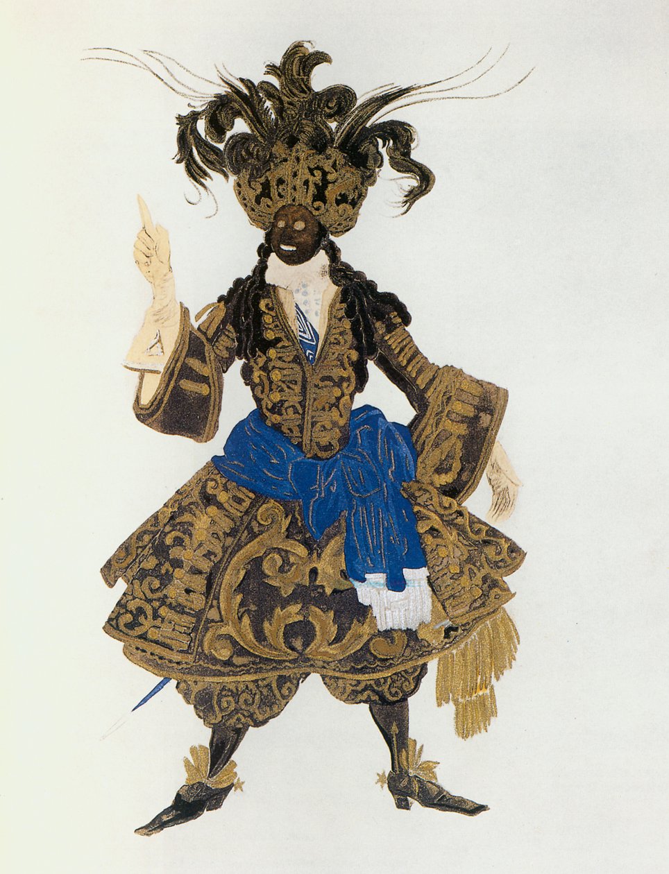 芭蕾舞剧中人物的服装草图... 作者 莱昂·巴克斯特