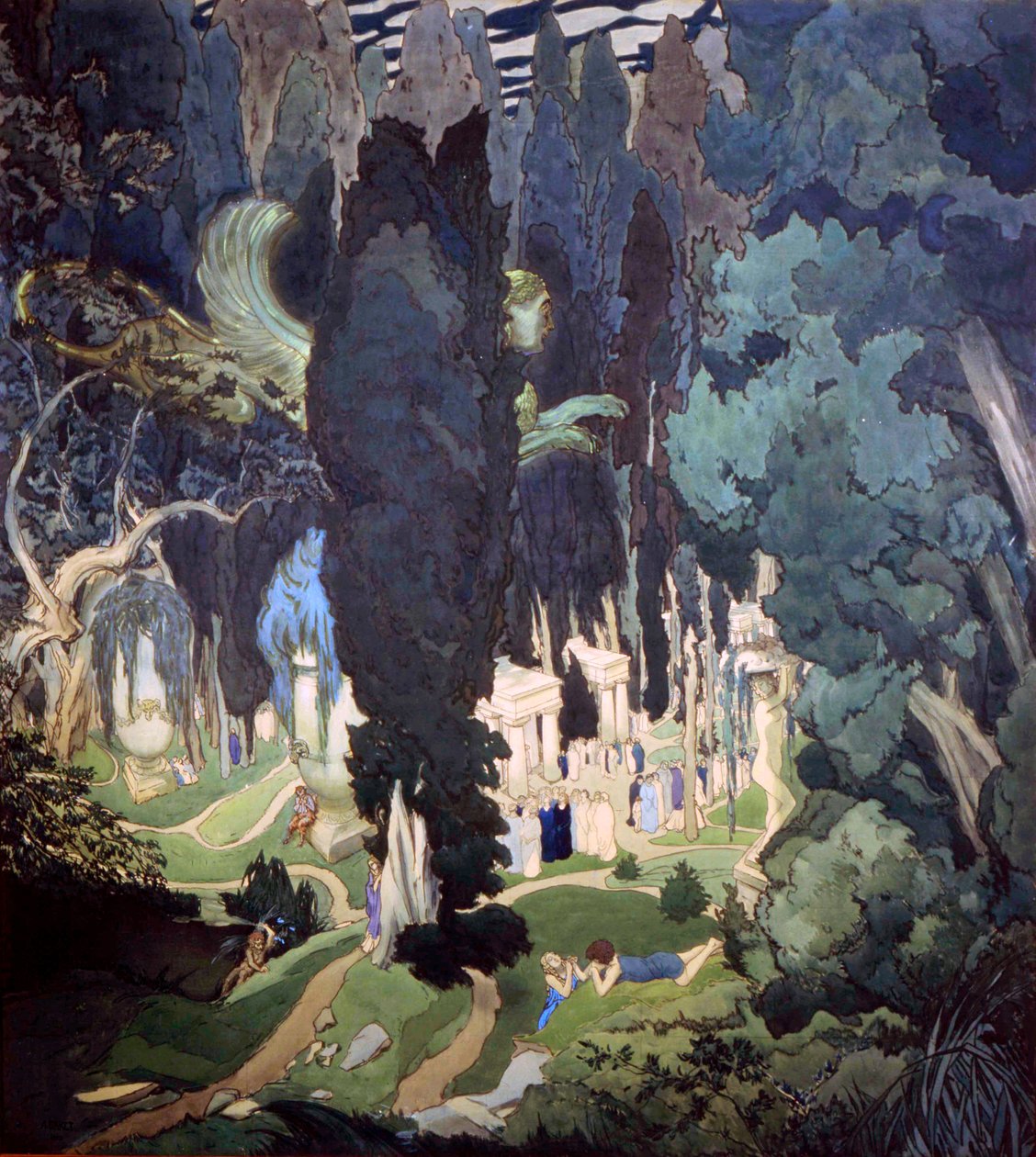 极乐世界（Elysium），1906年。 作者 莱昂·巴克斯特