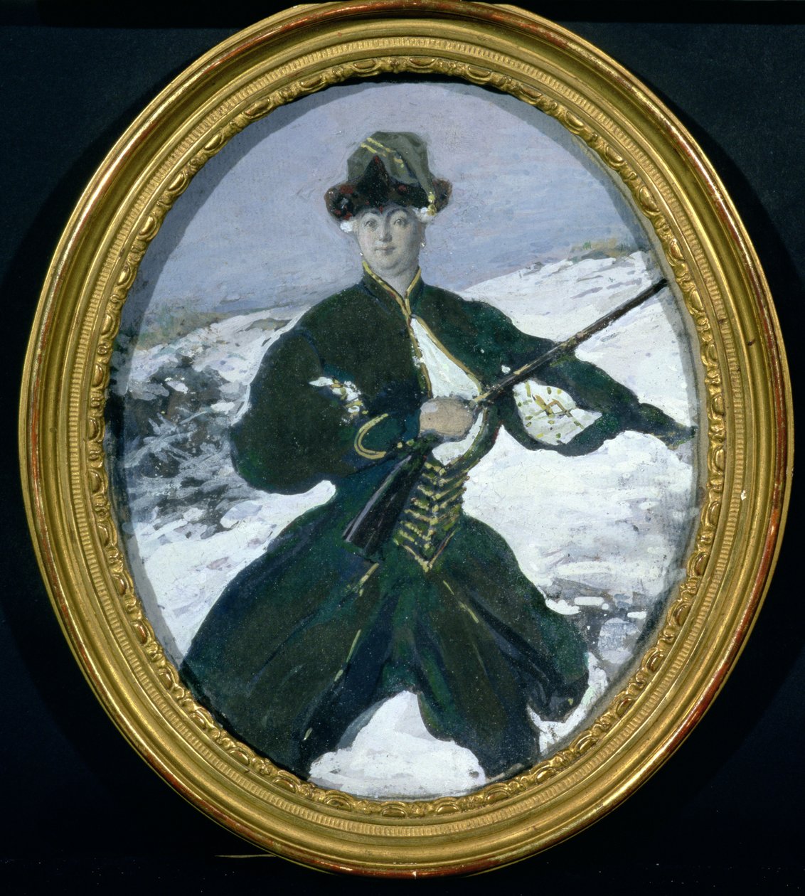 伊丽莎白女皇（1709-61）狩猎，1902年 作者 莱昂·巴克斯特