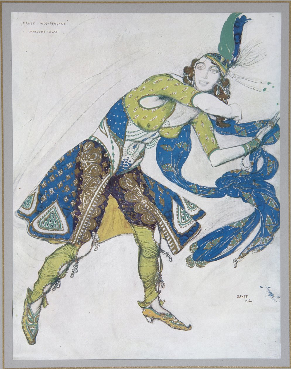 卡萨帝侯爵夫人印度舞（1912） 作者 莱昂·巴克斯特