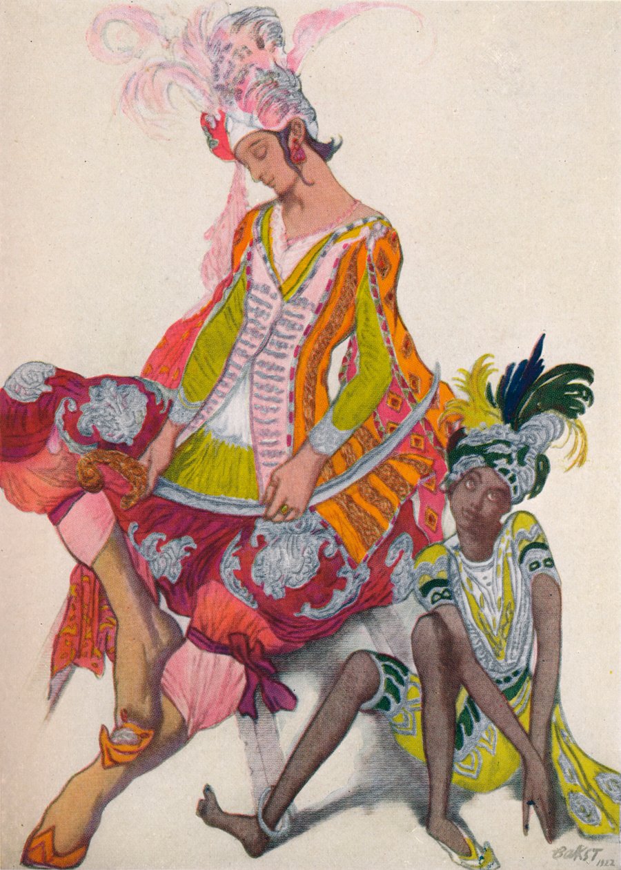 君主与奴隶，1922年，1923年 作者 莱昂·巴克斯特