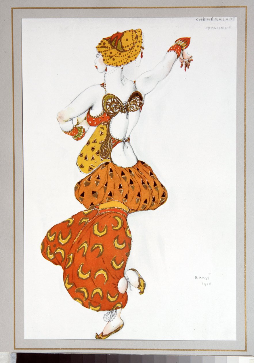 Russian Ballet : Odalisque for "Sheherazade"" directed by Michel Fokine 作者 莱昂·巴克斯特