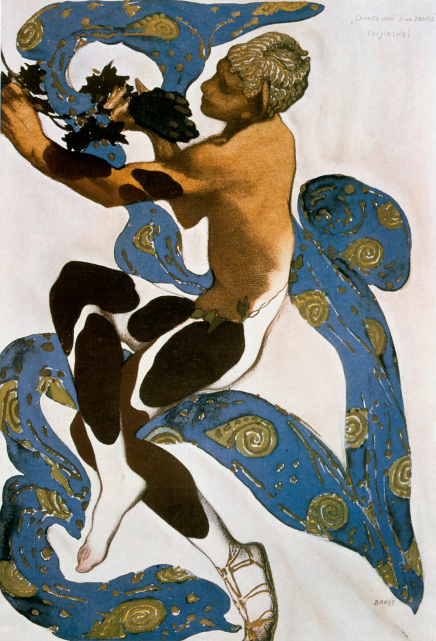 Faun Nijinsky，1912年为俄罗斯芭蕾舞团设计的服装。 作者 莱昂·巴克斯特
