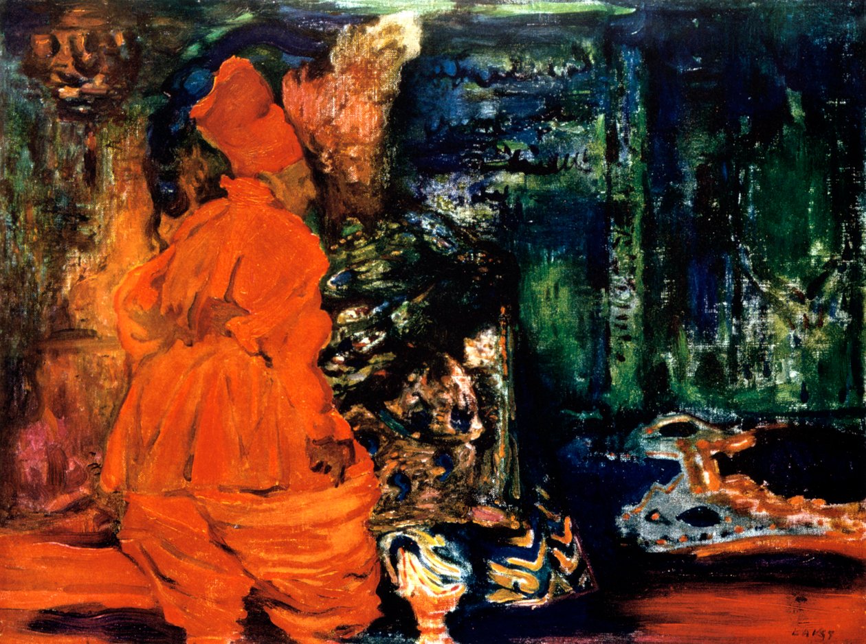 后宫的门扇，芭蕾舞的布景设计，c1913 作者 莱昂·巴克斯特