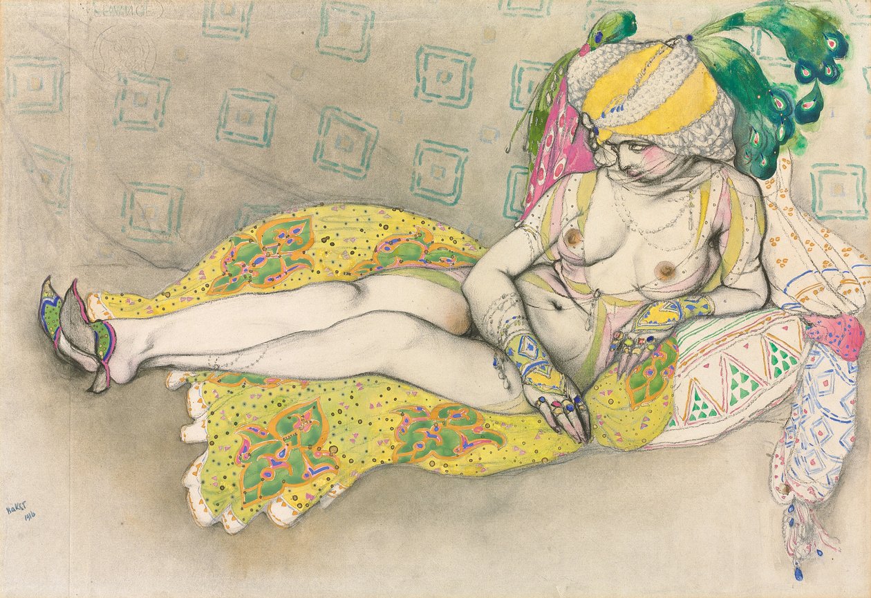 黄色苏丹娜，1916年 作者 莱昂·巴克斯特