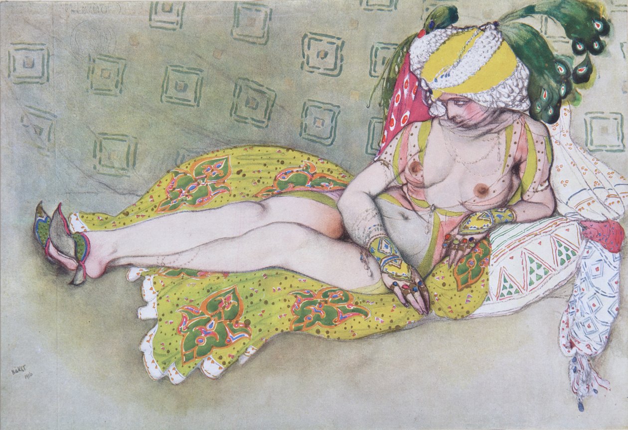 黄色苏丹妻子，1916年 作者 莱昂·巴克斯特