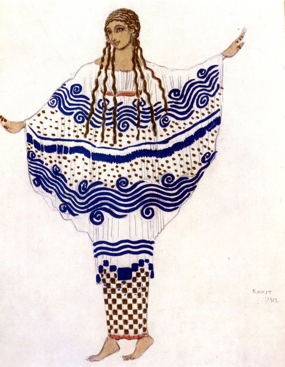 克劳德-德彪西的《午后的动物》，服装：Léon Bakst 作者 莱昂·巴克斯特