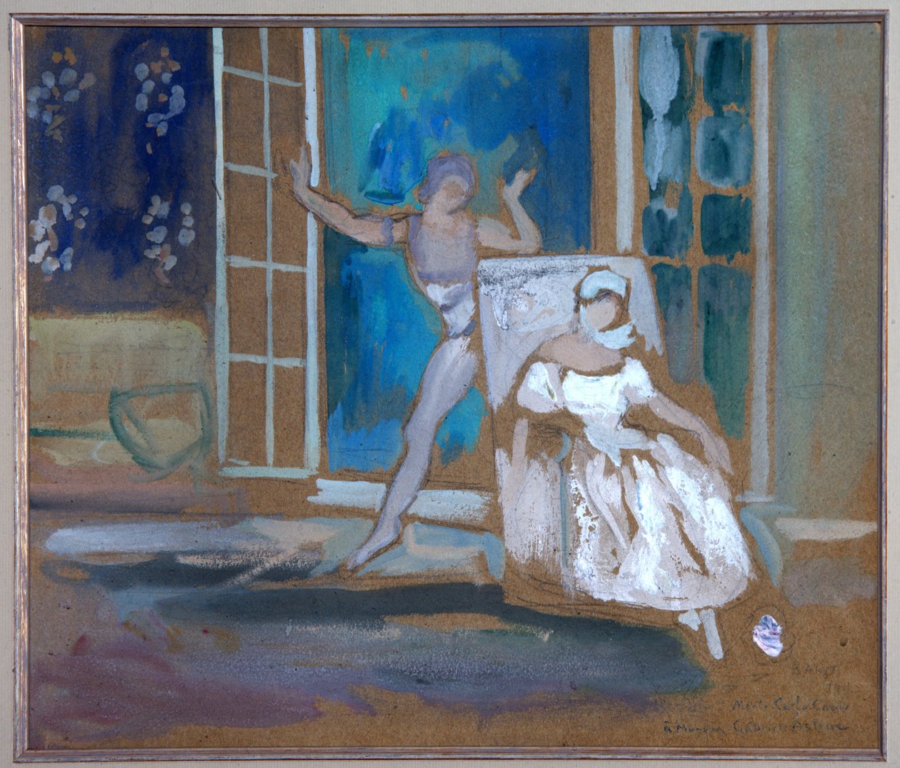 Vaslav Nijinski (1889-1950) and Tamara Karsavina (1885-1978) in the ballet "Le spectre de la rose" 作者 莱昂·巴克斯特