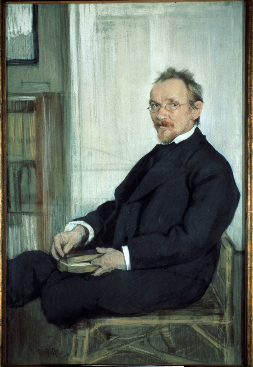 portrait of the writer and philosopher Vasily (Vassili) Vasilievich Rozanov (1856-1919) 作者 莱昂·巴克斯特