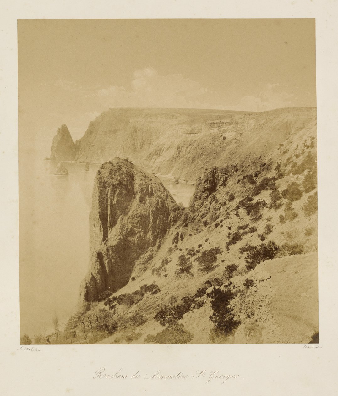 圣乔治修道院的峭壁（Rochers du Monastere St.） 作者 莱昂·尤金·梅赫丁