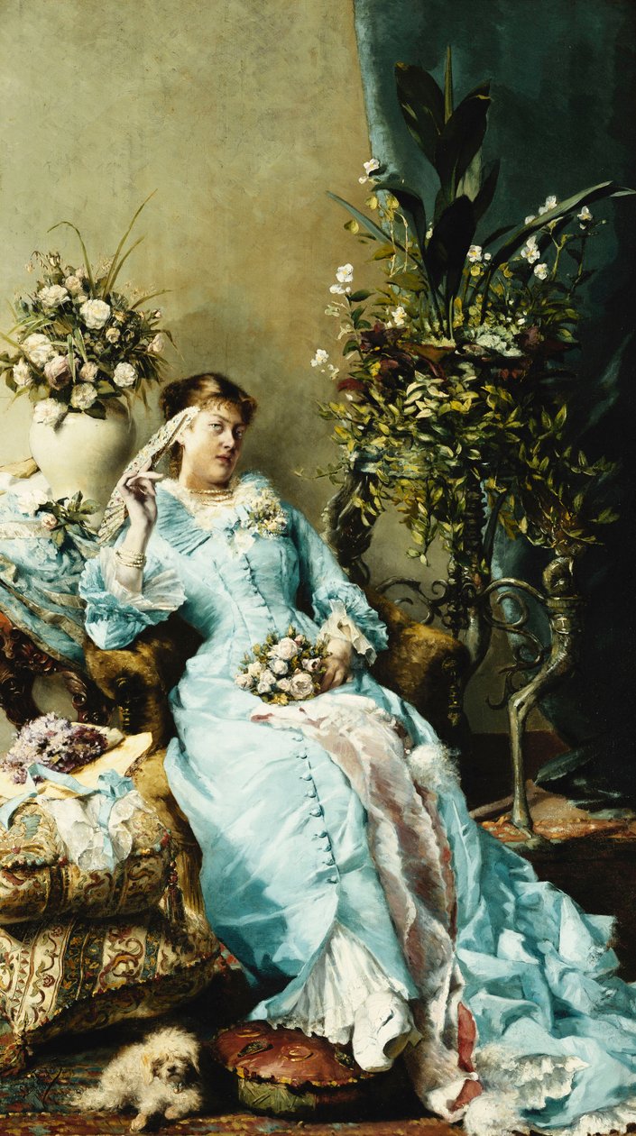 美好时期； La Belle Epoque，1880年 作者 莱昂·亨利·玛丽·弗雷德里克（Leon Henri Marie Frederic）