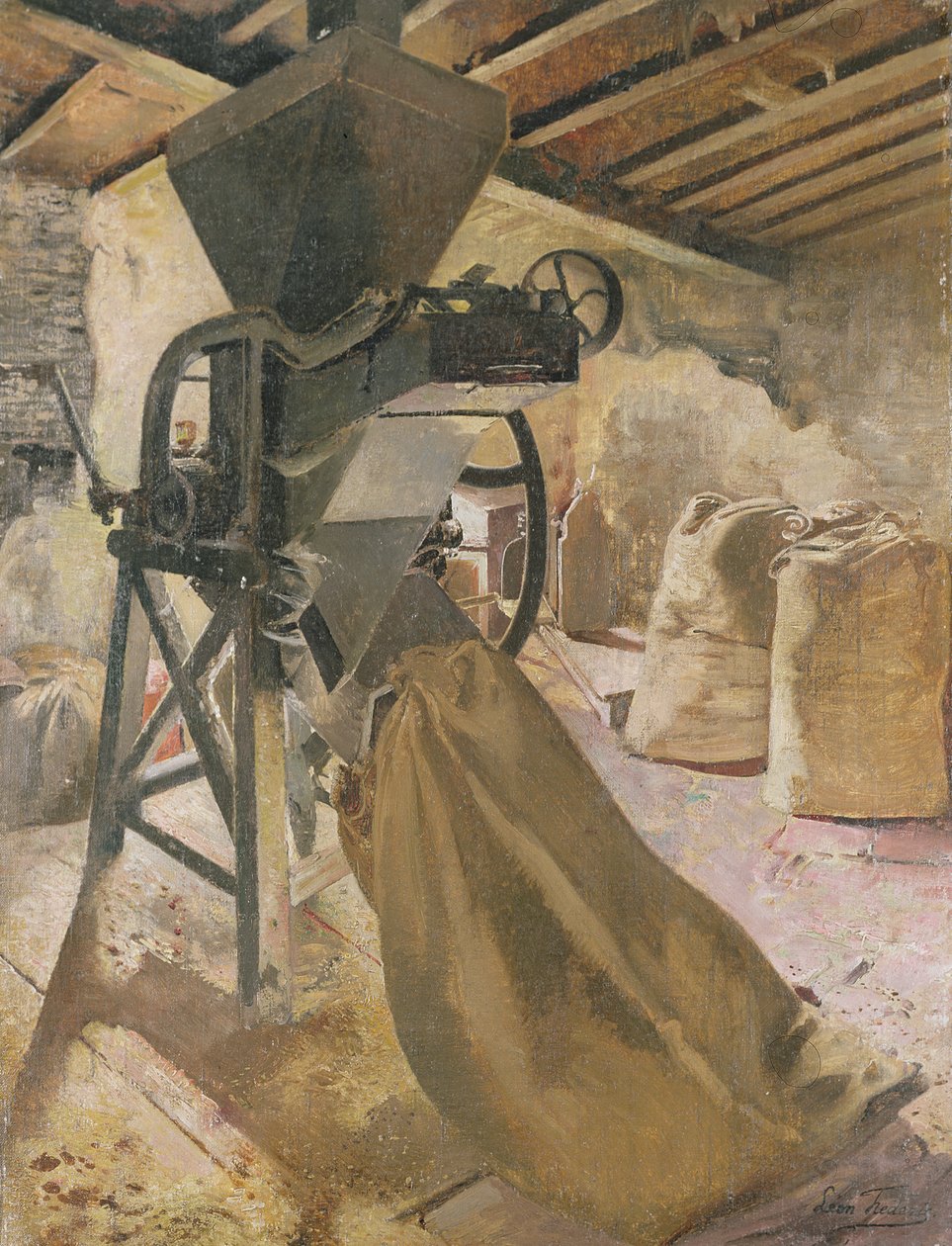 旧酿酒厂，1895年 作者 莱昂·亨利·玛丽·弗雷德里克（Leon Henri Marie Frederic）