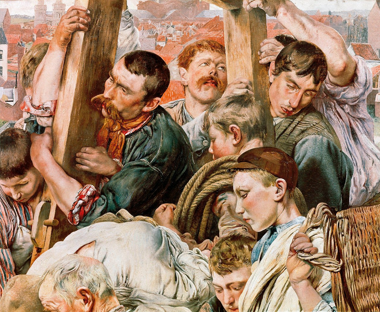 The ages of the worker, detail 作者 莱昂·亨利·玛丽·弗雷德里克（Leon Henri Marie Frederic）