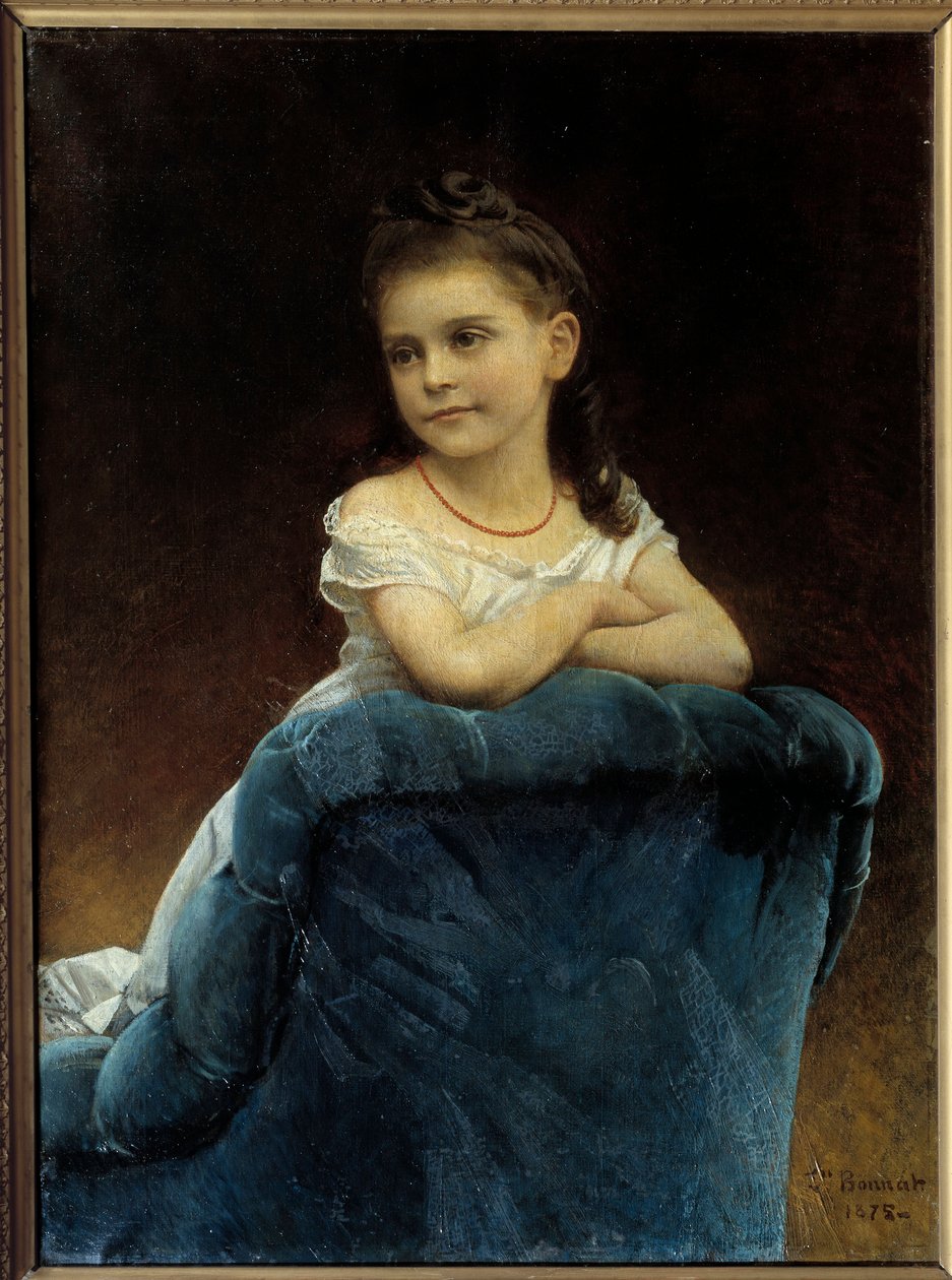 弗兰凯蒂小姐的肖像画由 Leon Bonnat (1833-1922) 1877 年 0,89x0,65 m 巴约讷，博纳博物馆 作者 莱昂·约瑟夫·弗洛伦汀·波纳特