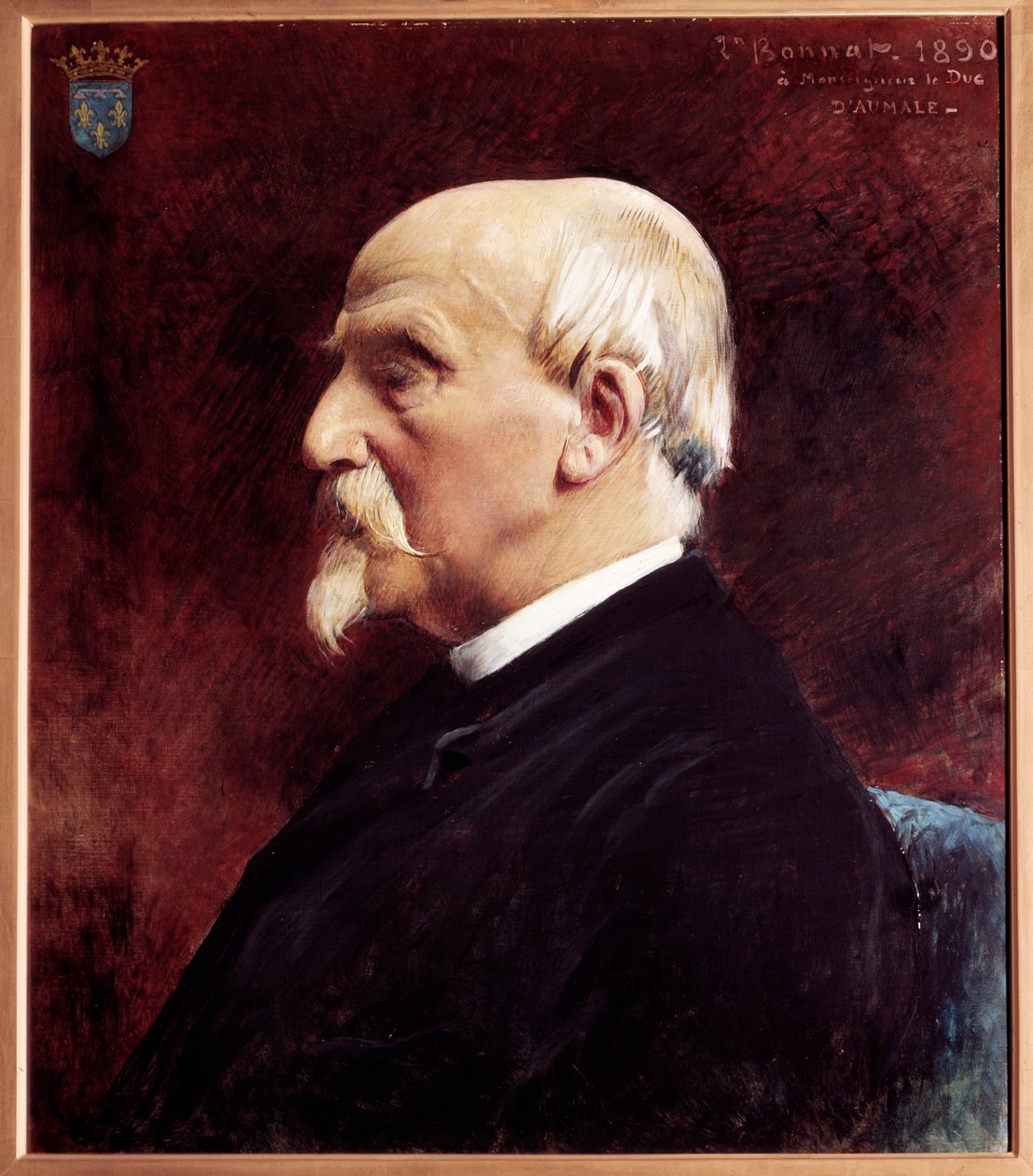 奥马勒公爵亨利·德奥尔良 (1822-1897) 的侧面肖像，军事和政治家 Leon Joseph Bonnat 的画作 (1833-1922) 作者 莱昂·约瑟夫·弗洛伦汀·波纳特