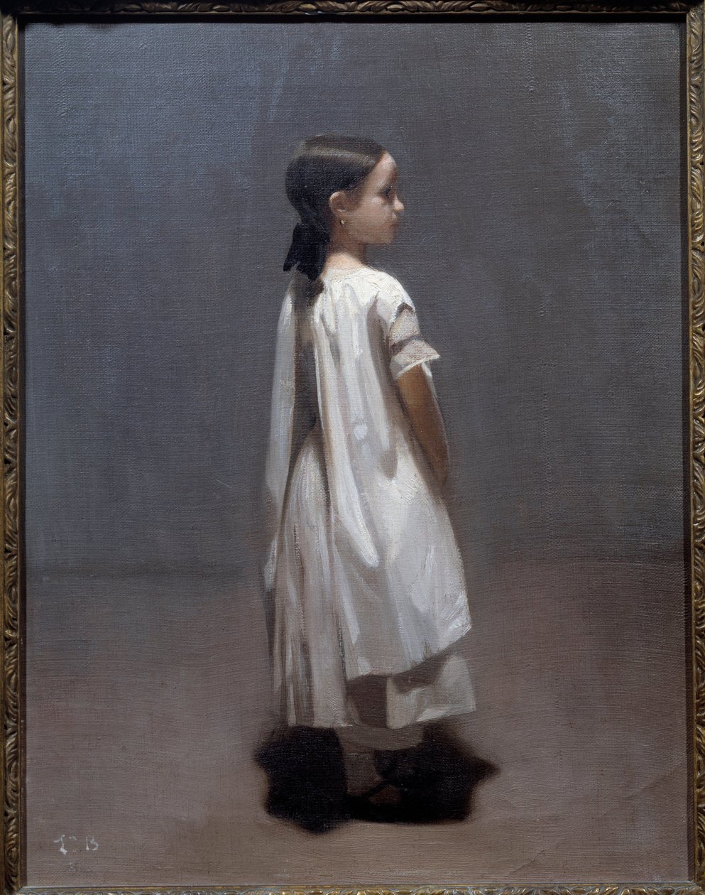 艺术家的小妹妹，大约 7 或 8 岁 绘画 Leon Joseph Bonnat (1833-1922) 1850 年 0,35x0,27 m 巴约讷，博纳博物馆 作者 莱昂·约瑟夫·弗洛伦汀·波纳特