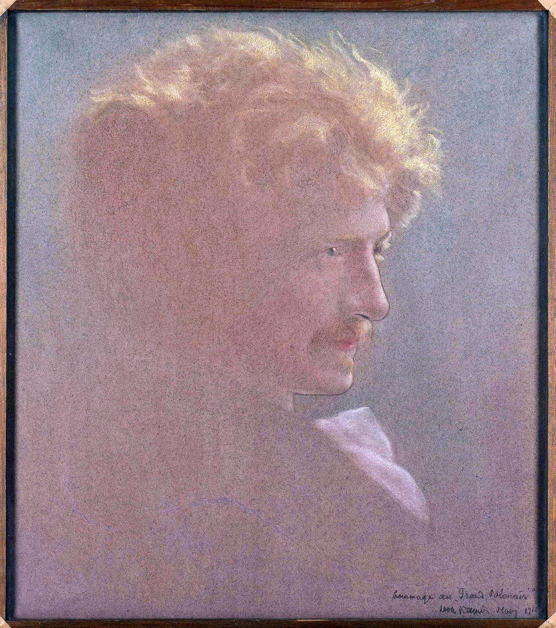 Portrait of Ignacy Jan Paderewski (1860-1941) (Hommage au Grand Polonais) par Kaufmann, Leon (1872-1933). Oil on canvas 作者 里昂·卡米尔·考夫曼