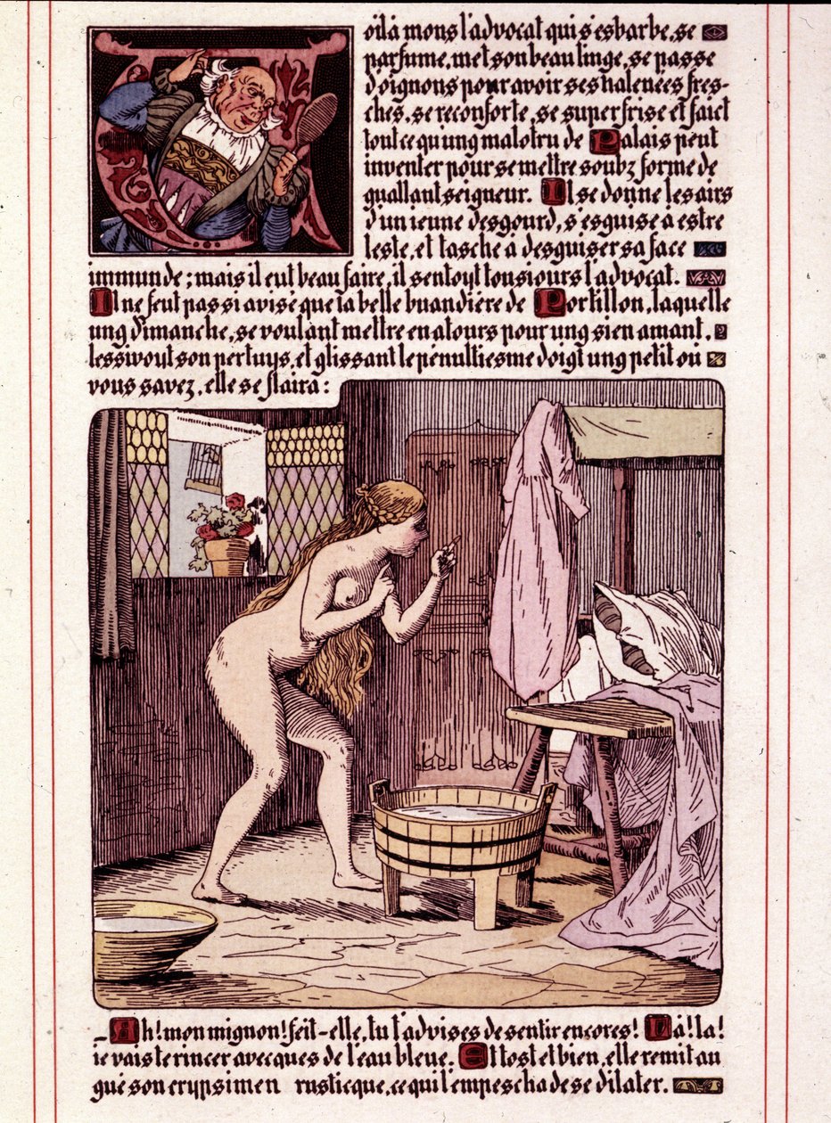 奥诺雷·德·巴尔扎克的小说《La Mye du Roy》插图，作者：莱昂·勒贝格（Leon Lebegue，1863-1944 年） 作者 莱昂·勒贝格