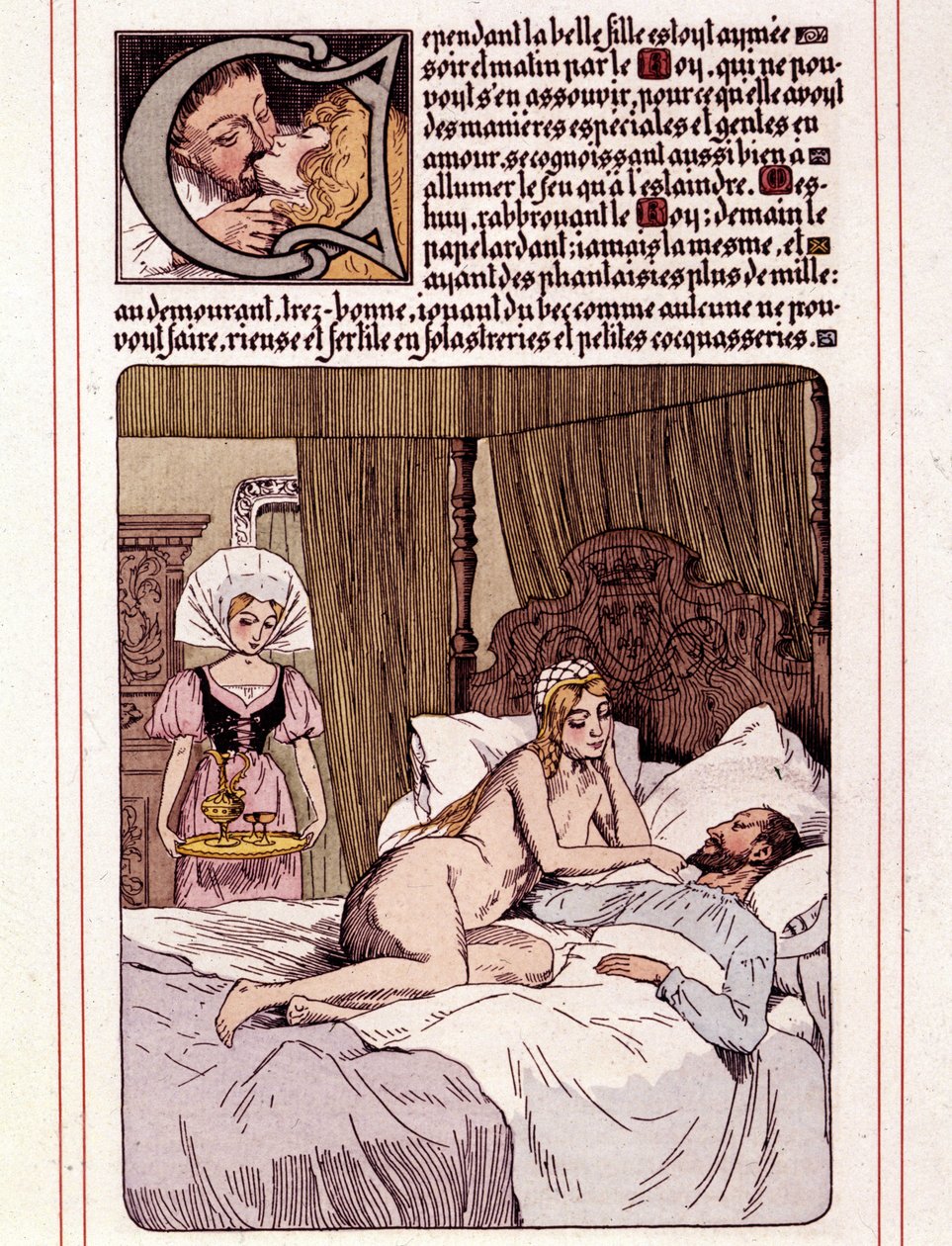 奥诺雷·德·巴尔扎克的小说《La Mye du Roy》插图，作者：莱昂·勒贝格（Leon Lebegue，1863-1944 年） 作者 莱昂·勒贝格