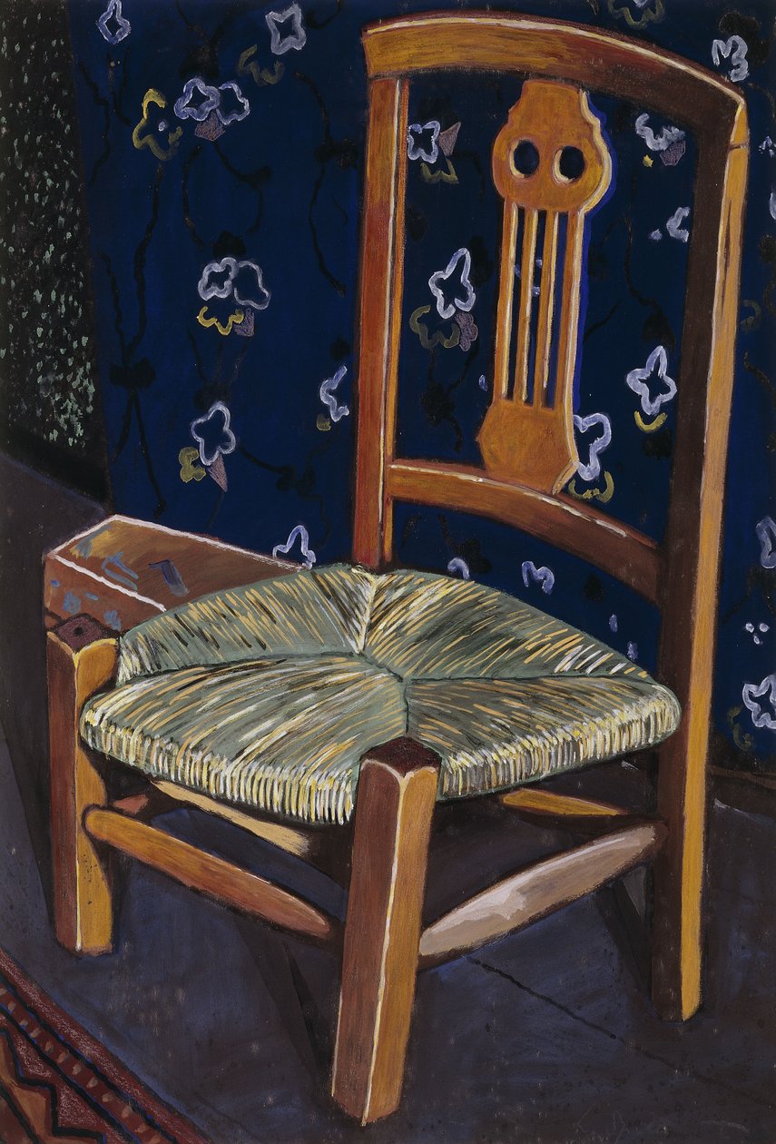 玛德琳的椅子；La Chaise de Madeleine - 玛德琳的椅子，约 1925 年（卡片上的水粉画） 作者 里昂·斯皮里亚特