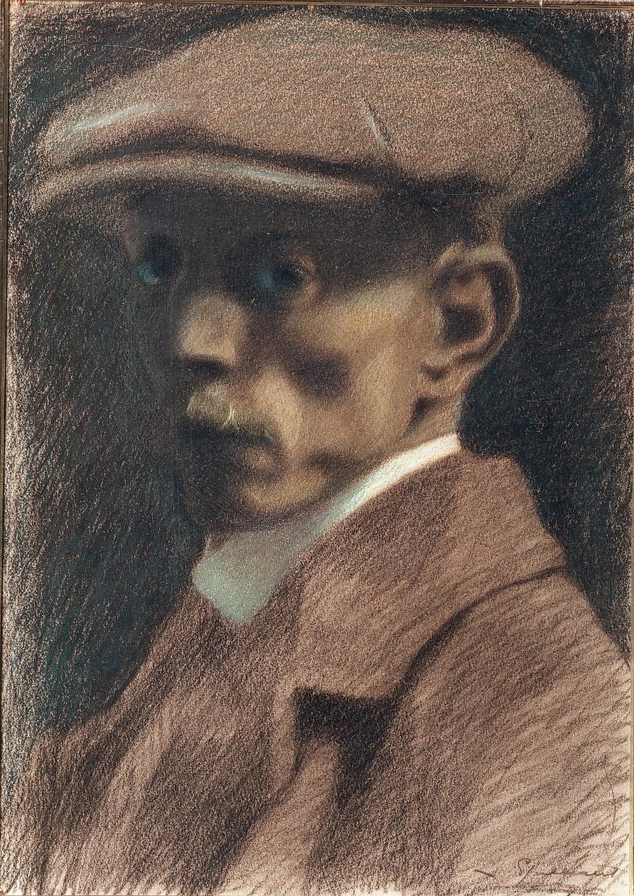 自画像，1900年代。 作者 里昂·斯皮里亚特