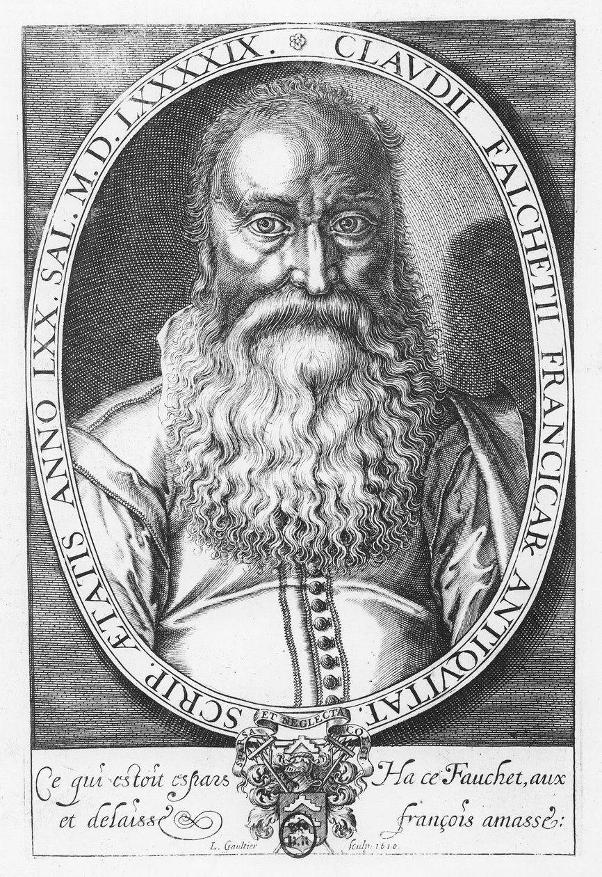 Claude Fauchet，1610 作者 伦纳德·高缇耶