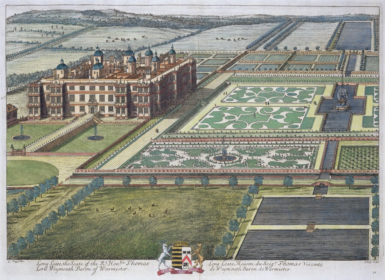 Johannes Kip雕刻的Long Leate（c.1652-1722） 作者 伦纳德·奈夫