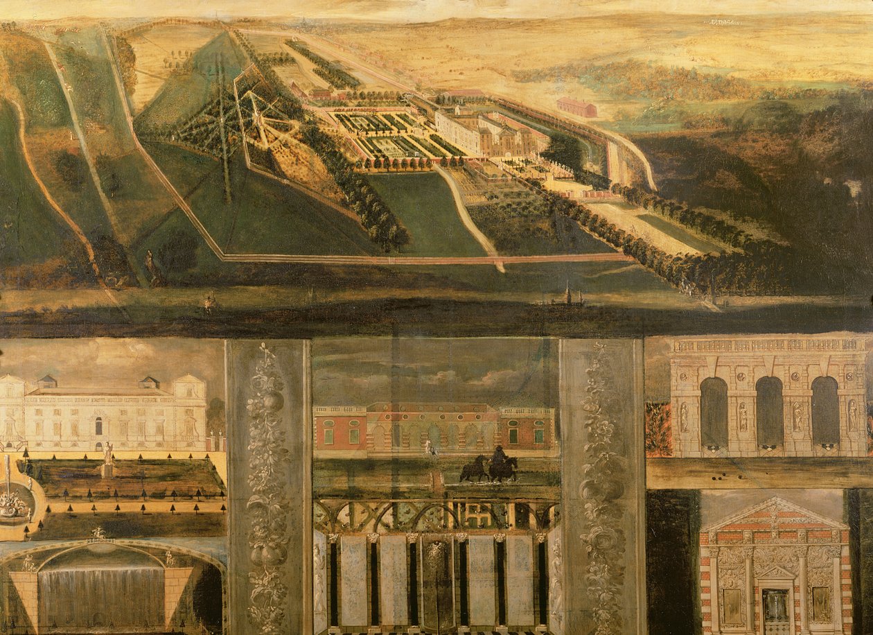 威尔顿的地形图，c.1710 作者 伦纳德·奈夫
