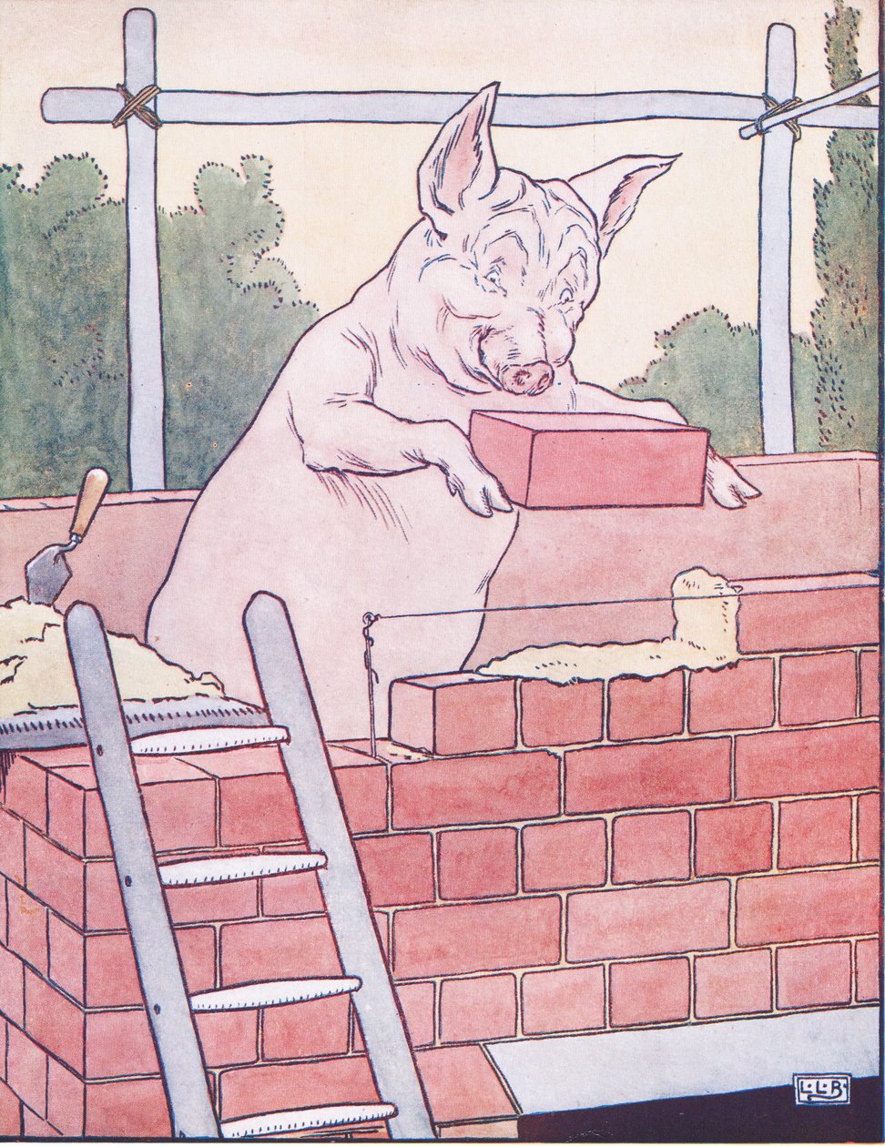 第三只小猪建造了他的砖房 作者 伦纳德·莱斯利·布鲁克