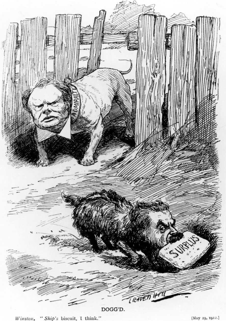 Dogg&39;d，从Punch杂志采取的例证，1912年 作者 伦纳德·雷文·希尔