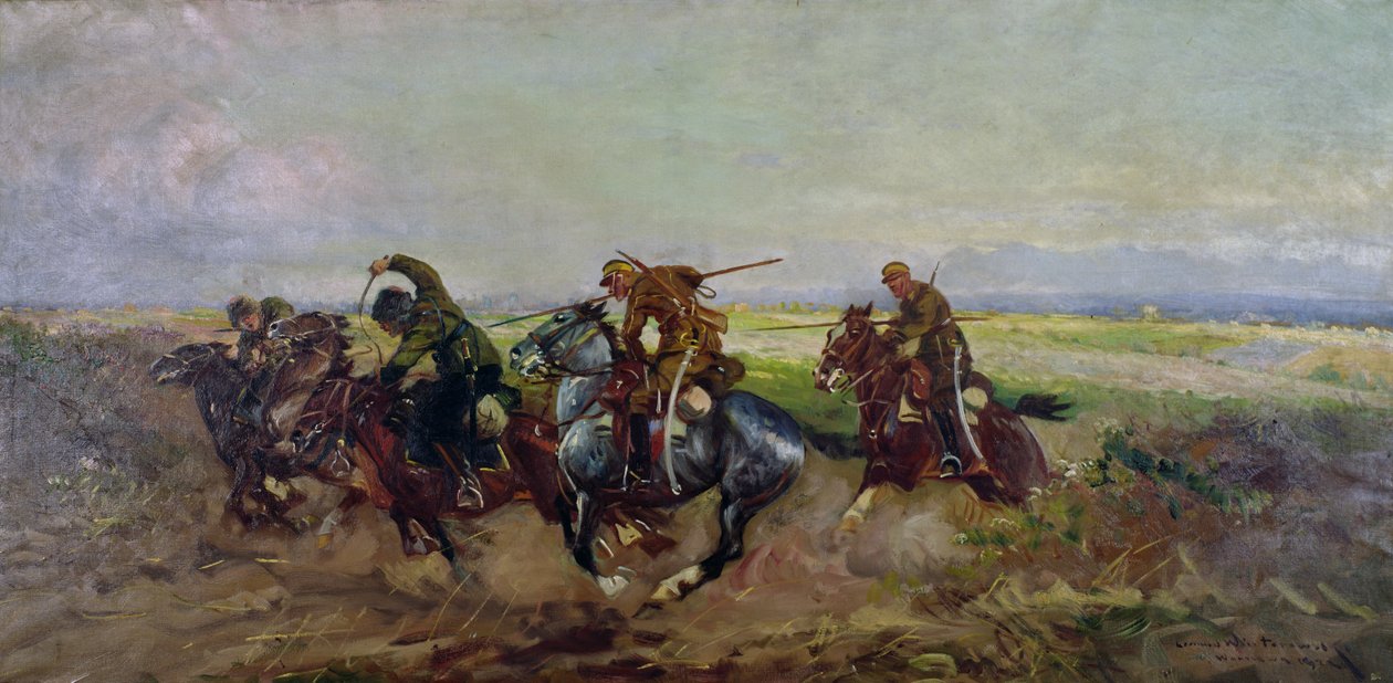 1920年，波兰枪骑兵攻击俄罗斯人 作者 伦纳德·温特诺夫斯基