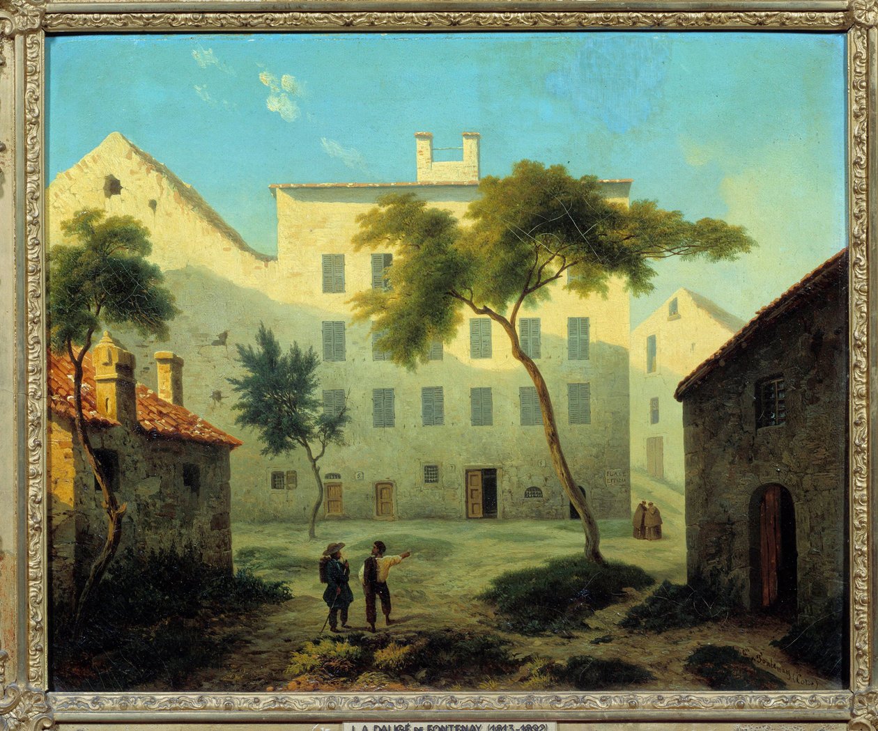 拿破仑-波拿巴(1769-1821)出生地的景色 科西嘉岛的阿雅克肖 画家：Leonard Dalige de Fontenay (1813-1892) 1849年 太阳。0,38x0,46米 马尔马松城堡博物馆 作者 伦纳德·亚历克西斯·达利格·丰特奈